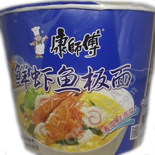 Азиатская лапша быстрого приготовления с морепродуктами (не острая) / Asian instant noodles with seafood